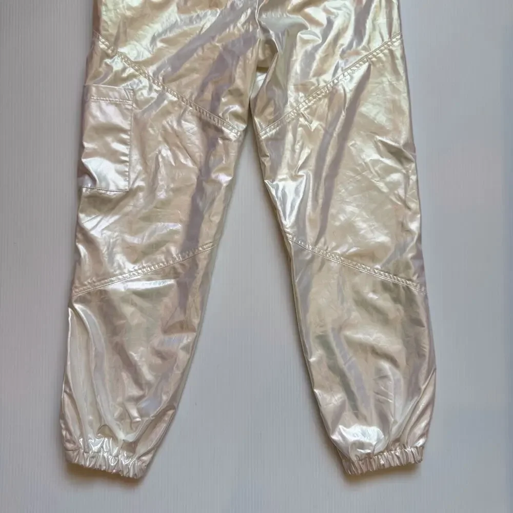 Iridescent Parachute Pants Pearl Rave Festival Y2K Cyber Girl’s XL (Women’s XS) - Picture 11 of 16